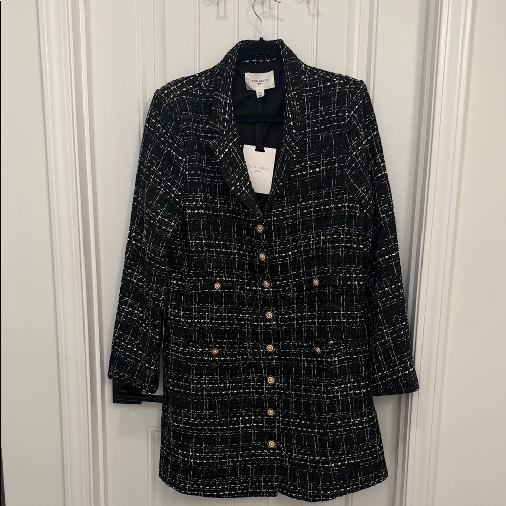 Women's Black Tweed Dress